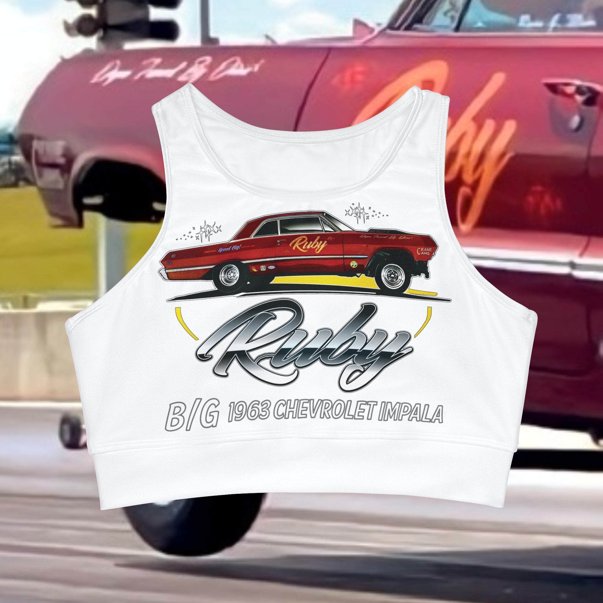 Ruby 1963 Chevrolet Impala- Gasser, Crop Top