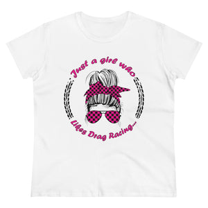 Drag Racing Girl - Women's Cotton Tee