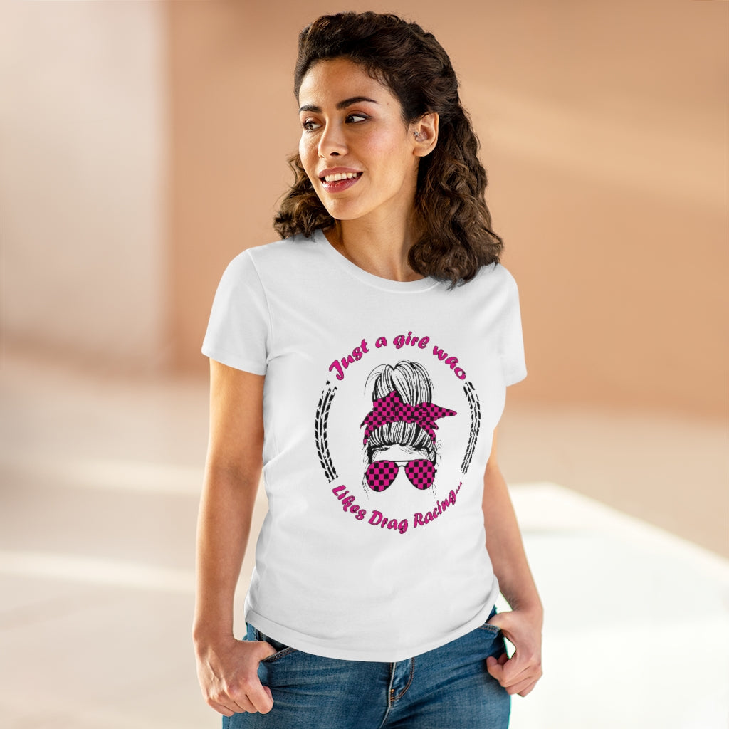 Drag Racing Girl - Women's Cotton Tee