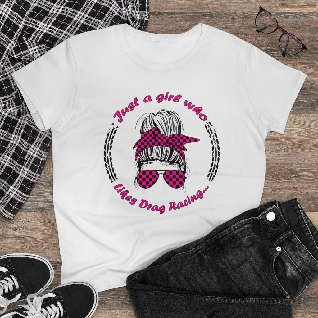 Drag Racing Girl - Women's Cotton Tee